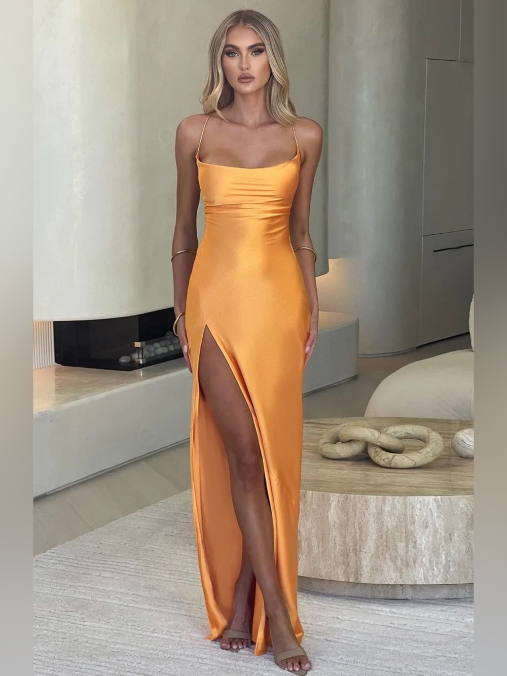BABYBOO 
Misha Maxi Dress - Tangerine size xs